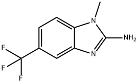 1-methyl-5-(trifluoromethyl)-1H-benzimidazol-2-amine(SALTDATA: HBr) Struktur