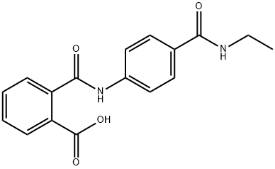 2-({4-[(ethylamino)carbonyl]anilino}carbonyl)benzoic acid Structure