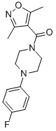 Methanone, (3,5-dimethyl-4-isoxazolyl)[4-(4-fluorophenyl)-1-piperazinyl]- 结构式