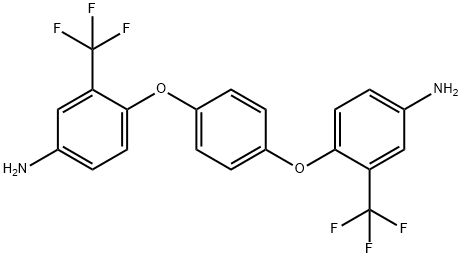 1,4-Bis(4-amino-2-trifluoromethylphenoxy)benzene Structure