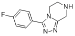 1,2,4-TRIAZOLO[4,3-A]PYRAZINE, 3-(4-FLUOROPHENYL)-5,6,7,8-TETRAHYDRO- 化学構造式