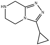 3-环丙基-5,6,7,8-四氢-[1,2,4]三唑并[4,3-A]吡嗪盐酸盐,945262-32-8,结构式