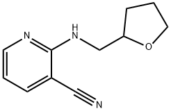2-[(Tetrahydrofuran-2-ylmethyl)amino]-nicotinonitrile 化学構造式