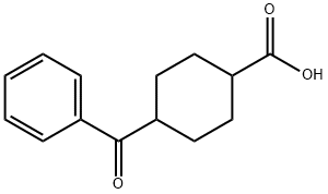 TRANS-4-ベンゾイルシクロヘキサン-1-カルボン酸 化学構造式