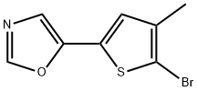 OXAZOLE, 5-(5-BROMO-4-METHYL-2-THIENYL)- Struktur