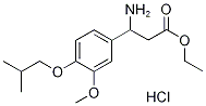 ethyl 3-amino-3-(4-isobutoxy-3-methoxyphenyl)propanoate hydrochloride Structure
