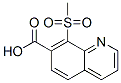 7-Quinolinecarboxylic  acid,  8-(methylsulfonyl)- Structure