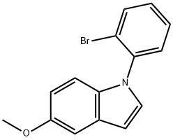 1-(2-bromophenyl)-5-methoxy-1H-indole Struktur