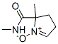 2H-Pyrrole-2-carboxamide,  3,4-dihydro-N,2-dimethyl-,  1-oxide Structure