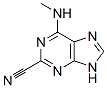 9H-Purine-2-carbonitrile,  6-(methylamino)- Structure