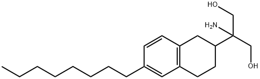 1,3-Propanediol, 2-aMino-2-(1,2,3,4-tetrahydro-6-octyl-2-naphthalenyl)- Structure