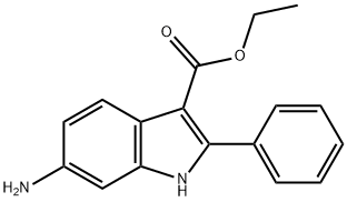 ETHYL 6-AMINO-2-PHENYL-1H-INDOLE-3-CARBOXYLATE Structure