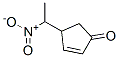 2-Cyclopenten-1-one,  4-(1-nitroethyl)- Structure