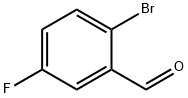 2-ブロモ-5-フルオロベンズアルデヒド 化学構造式