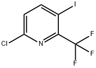 6-氯-3-碘-2-(三氟甲基)吡啶 结构式