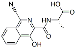 L-Alanine,  N-[(1-cyano-4-hydroxy-3-isoquinolinyl)carbonyl]- 化学構造式