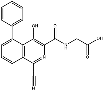 945740-12-5 Glycine,  N-[(1-cyano-4-hydroxy-5-phenyl-3-isoquinolinyl)carbonyl]-