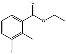 3-Iodo-2-methyl-benzoic acid ethyl ester Struktur