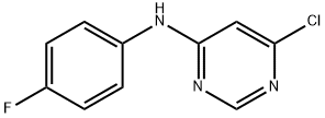 6-Chloro-N-(4-fluorophenyl)-4-pyrimidinamine 化学構造式
