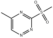 5-Methyl-3-(methylsulfonyl)-1,2,4-triazine Struktur