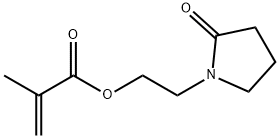 2-(2-氧代吡咯烷-1-基)乙基甲基丙烯酸酯, 946-25-8, 结构式