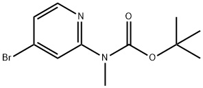 (4-ブロモピリジン-2-イル)(メチル)カルバミン酸TERT-ブチル 化学構造式