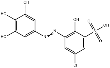 5-Chloro-2-hydroxy-3-[2-(3,4,5-trihydroxyphenyl)diazenyl]benzenesulfonic Acid Structure