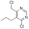 4-CHLORO-6-(CHLOROMETHYL)-5-PROPYL-PYRIMIDINE Structure