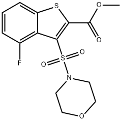 Methyl 4-fluoro-3-(morpholine-4-sulfonyl)-1-benzothiophene-2-carboxylate