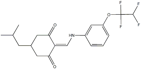 5-isobutyl-2-{[3-(1,1,2,2-tetrafluoroethoxy)anilino]methylene}-1,3-cyclohexanedione|