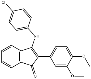 946386-82-9 3-((4-氯苯基)氨基)-2-(3,4-二甲氧基苯基)-1H-茚-1-酮