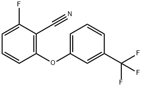 2-fluoro-6-[3-(trifluoromethyl)phenoxy]benzenecarbonitrile Structure