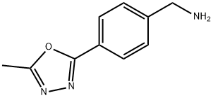 4‐(5‐メチル‐1,3,4‐オキサジアゾール‐2‐イル)ベンジルアミン 化学構造式