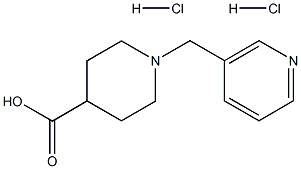 1-(pyrid-3-ylmethyl)piperidine-4-carboxylic acid dihydrochloride,946409-40-1,结构式