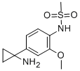 Methanesulfonamide, N-[4-(1-aminocyclopropyl)-2-methoxyphenyl]-,946496-56-6,结构式