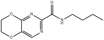 [1,4]Dioxino[2,3-d]pyrimidine-2-carboxamide,  N-butyl-6,7-dihydro- 化学構造式