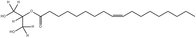 2-OLEOYL GLYCEROL-D5 结构式