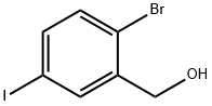 2-ブロモ-5-ヨードベンジルアルコール 化学構造式