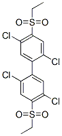 4,4'-bis(ethylsulfonyl)-2,2',5,5'-tetrachlorobiphenyl|