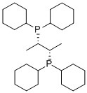 (2S,3S)-丁烷-2,3-二基双(二环己基膦), 94665-50-6, 结构式