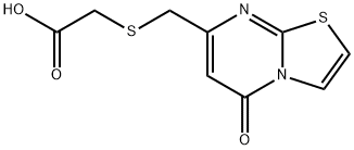 2-[[(5-Oxo-5H-thiazolo[3,2-a]pyrimidin-7-yl)methyl]thio]acetic acid Structure