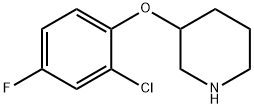 3-(2-CHLORO-4-FLUOROPHENOXY)PIPERIDINE Structure
