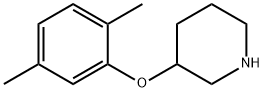 3-(2,5-DIMETHYLPHENOXY)PIPERIDINE 化学構造式