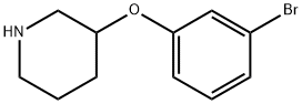 3-(3-BROMOPHENOXY)PIPERIDINE 结构式