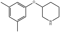 3-(3,5-ジメチルフェノキシ)ピペリジン 化学構造式