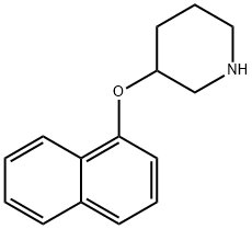 1-NAPHTHYL 3-PIPERIDINYL ETHER Struktur