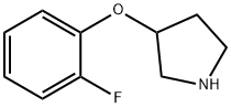 3-(2-FLUOROPHENOXY)PYRROLIDINE Structure