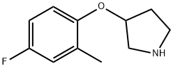 3-(4-FLUORO-2-METHYLPHENOXY)PYRROLIDINE Structure