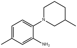 5-Methyl-2-(3-methyl-1-piperidinyl)aniline Structure