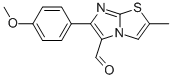 6-(4-METHOXYPHENYL)-2-METHYLIMIDAZO[2,1-B]THIAZOLE-5-CARBOXALDEHYDE 结构式